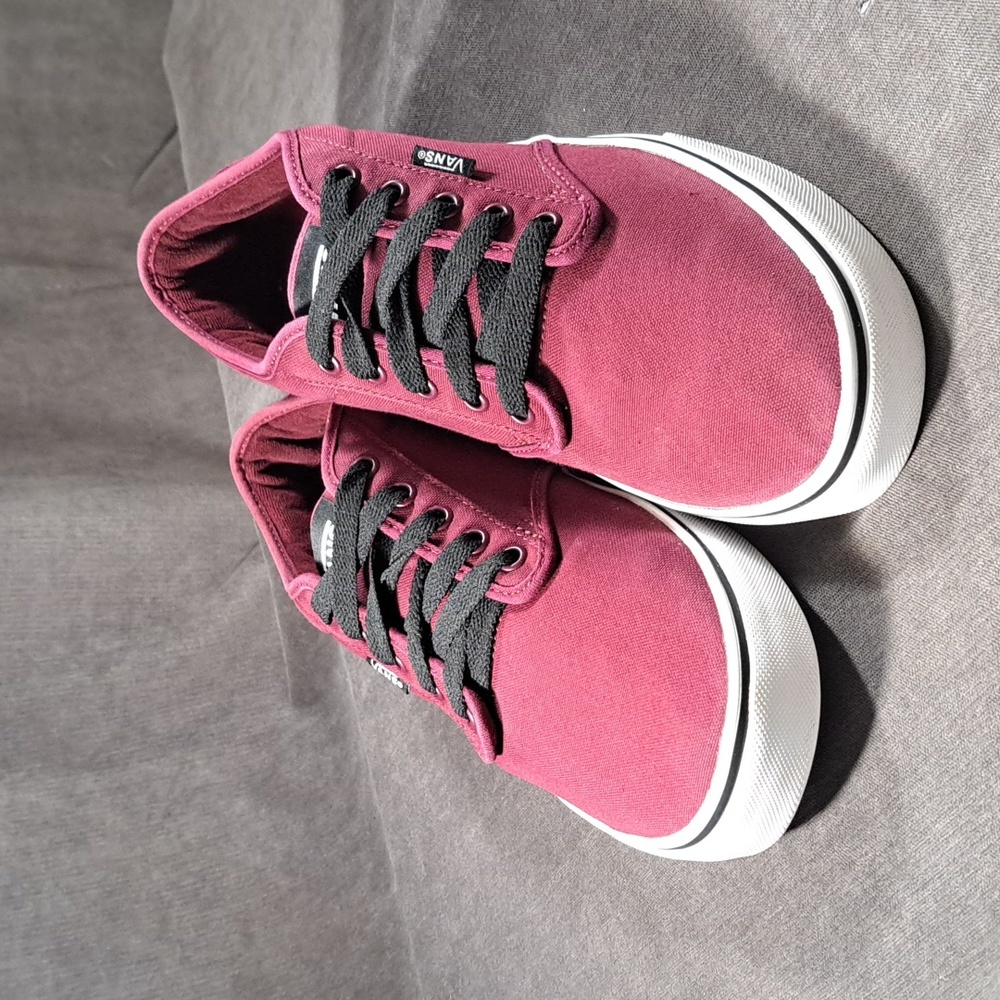 Vans Authentic Burgundy Low Lace Up Canvas Sneakers VG- US 12